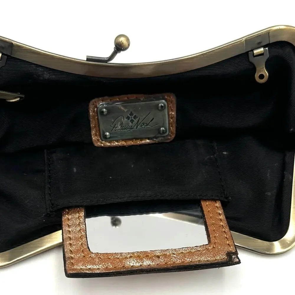 Patricia Nash Lina Small Frame Clutch Bag (chain missing)